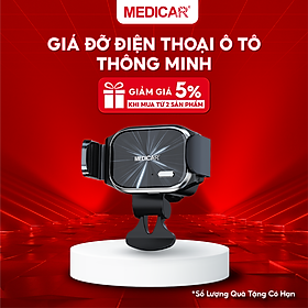 Mua {Hàng Chính Hãng}- Giá Đỡ Điện Thoại Trên Ô Tô  Kẹp Điện Thoại Ô Tô MEDICAR V2- Sang Trọng  Chống Rung  Xoay 360 Độ  Khóa Từ Tính Hiện Đại