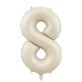 Bóng bay Chữ Số 32” 70 cm màu Trà Sữa và Kem