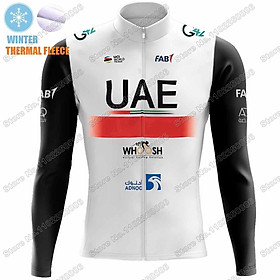 2023 UAE Đội Đi Xe Đạp Quần Áo Mùa Đông Đi Xe Đạp Áo Xe Đạp Đường Trường Áo Sơ Mi Tay Dài Xe Đạp MTB Áo Sơ Mi Maillot De Ciclismo Cyclisme Color: Autumn 4 Size: XXS