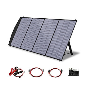 Bảng điều khiển năng lượng mặt trời có thể gập lại ALLPOWERS 18V, Bộ sạc năng lượng mặt trời di động 60/100/120/200W để cung cấp năng lượng, Máy tính xách tay, Máy phát điện năng lượng mặt trời, Câu cá