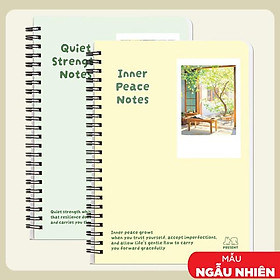 Sổ Lò Xo Bìa Bồi Present A7 - Kẻ Ngang - 200 Trang 70gsm - Hải Tiến 9530 (Mẫu Bìa Giao Ngẫu Nhiên)