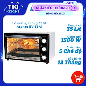 Mua Lò nướng thùng 35lit Asanzo EV-35A1 Hàng Chính Hãng