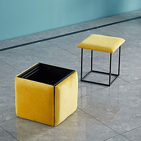 Mua Ghế khối Rubik  đôn ghế sofa gấp gọn 5 Trong 1 có Bánh Xe Di Chuyển- ghế khối rubik phòng khách