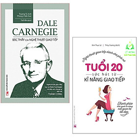 Hình ảnh Sách- Dale Carnigie-Bậc Thầy Của Nghệ Thuật Giao Tiếp + Tuổi 20, Sức Hút Từ Kĩ Năng Giao Tiếp (ML)