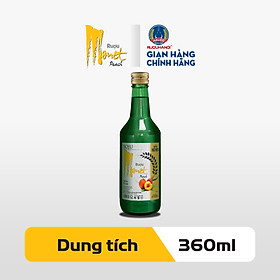 Rượu Soju Monet Peach vị đào HALICO nồng độ 14,5% chai 360ml không kèm hộp