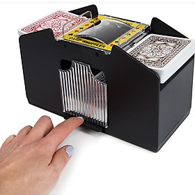 2 Decks Automatic Card Shuffler Automatic Playing Cards Shuffler Mixer Games Poker Sorter Machine Dispenser for Travel