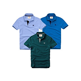 Áo thun nam cổ bẻ vải cá sấu, combo 3 áo - EZ318