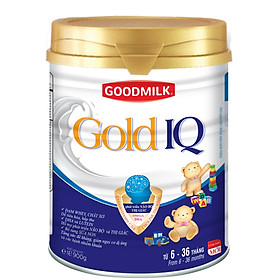 sữa bột GOODMILK GOLD IQ Dành cho trẻ 6 tháng đến 36 tháng lon 900gr