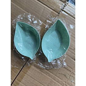 Mua Chén Bát Đựng Gia Vị Hình Chiếc Lá Dĩa Đựng Nước Chấm Dễ Thương