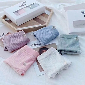  COMBO 5 QUẦN LÓT NỮ XUẤT 100% Cotton Sợi Tre