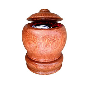 Mua Bộ Giữ Ấm Bình Trà Bằng Dừa Nguyên Khối Trơn Có Chân - Uống Trà Bắc Cực Ngon - Bình Trà 400 - 700ml