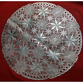 Mua Khăn trải bàn ren hoa hình tròn đường kính 50cm