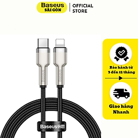 Mua Cáp sạc Baseus Cafule series Metal data cable- CATLJK nhanh Type C to Light-ning 20W  Hàng chính hãng