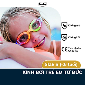 Kính bơi trẻ em Fashy dòng Match, đạt tiêu chuẩn Châu Âu, chống mờ, chống tia UV thiết kế thời trang dành cho bé trai, bé gái dưới 6 tuổi