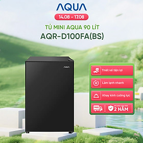 [DAILY] Tủ lạnh Aqua 90 lít AQR-D100FA(BS) - Freeship toàn quốc - Hàng chính hãng