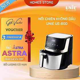 Nồi Chiên Không Dầu UNIE UE-600 Tiêu Chuẩn Đức 8 Chương Trình Nướng Dung Tích 6.5 Lít Công Suất 1500 W - Hàng Chính Hãng