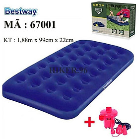 Mua Đệm hơi BestWay cao cấp - Nệm hơi BestWay 67001 Kích Thước 188cm*99cm*22cm BH 12 Tháng