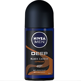 (B2B)Lăn Ngăn Mùi NIVEA MEN Deep Than Đen Hương Espresso (50 ml) - 85366