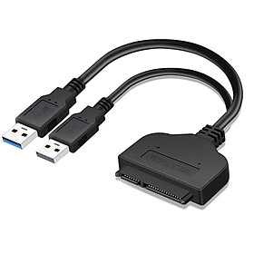 SATA to USB 3.0 Converter USB 3.0 SATA III Hard Drive Adapter Cable for 2.5in SSD & HDD with Extra USB Power Cable