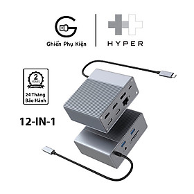 Mua Hub HyperDrive GEN 2  G212 12IN1 Cổng Chuyển Đổi Type C Dành Cho Macbook/iPad Pro 2018 2020/PC/Devices - Hàng Chính Hãng