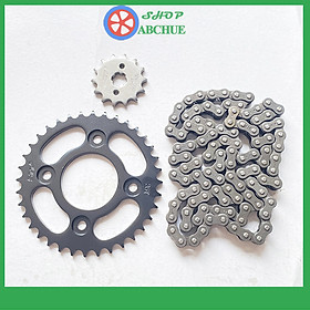 Bộ nhông xích đĩa cho xe RS, RSX, Funeo màu đen STT
