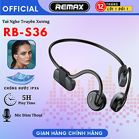 Mua Tai nghe Bluetooth dẫn xương thể thao Remax RB-S36 Dẫn truyền âm thanh qua xương sọ  không gây đau tai - Hàng Chính Hãng Remax