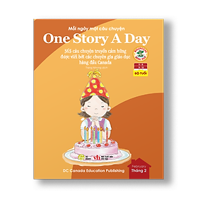 Sách - One Story A Day CUỐN 2 : 365 câu chuyện phát triển IQ, EQ cho bé - Bản song ngữ tặng kèm file nghe