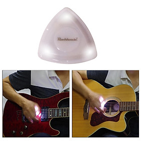 Guitar Picks, Guitar Plectrums Plastic LED Pick for Electric, Acoustic,or Bass Guitar 41x41x7mm