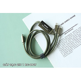 Mua Dây Cáp Sạc Nhanh Remax 100W Type C To C + C 5A Cho Xiaomi Samsung Huawei 2 Trong 1 . Hàng Chính Hãng Remax  RC-092t