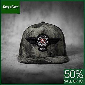 Tony tí hon - MŨ NÓN KẾT LƯỠI TRAI SNAPBACK HAR.LEY  XÁM JEANS CÁNH ĐẠI BÀNG THỜI TRANG NAM NỮ CAO CẤP