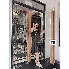 Váy Thiết Kế 2 Dây, váy babydoll hai dây phối bèo trẻ trung và xinh xắn- H&N Store