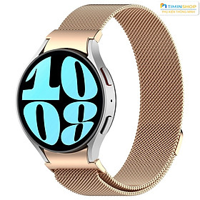 Dây Thép cho Samsung Watch 6/ 6 Classic/ 5/ 5 Pro/ 4/ 4 Classic/ 3 41mm - khóa bấm (DTC)