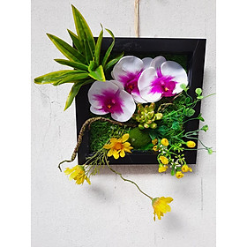 Mua TRANH HOA LAN HỒ ĐIỆP VÀ SEN ĐÁ VƯỜN THƠ