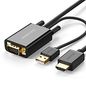 Mua Cáp chuyển đổi VGA to HDMI và Audio dài 2m Ugreen 30840 cao cấp - Hàng Chính Hãng