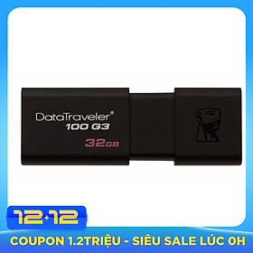 USB Kingston DataTraveler 100G3 32GB USB 3.0 (DT100GG3/32GBFR) - Hàng Chính Hãng