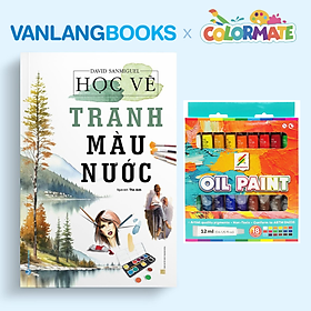 Sách Học Vẽ Tranh Màu Nước + Hộp 18 Tuýp Màu Sơn Dầu 12ml - Vanlangbooks x Colormate