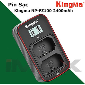 Pin sạc đôi Kingma Ver 5 cho Sony NP-FZ100 (Cổng Type C - Sạc nhanh) - Hàng chính hãng