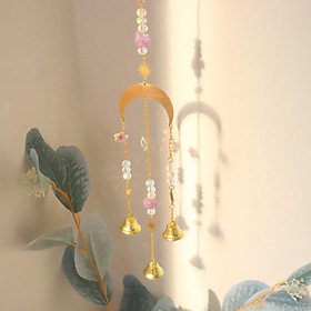 Crystal Pendants Hanging Crystal Prisms Fengshui Ornament Gemstone Rear View