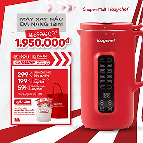 Mua Máy Làm Sữa Hạt 12in1 Lazychef - Máy Xay Nấu Đa Năng Lazychef Sấy Khô Tự Động  10 Lưỡi Dao Kép  Dung Tích 1000ml