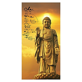 Tranh Thư Pháp Chữ Cha Mẹ 2556 (30 x 60 cm)