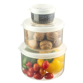 Bộ hộp thực phẩm tròn Hokkaido 500-1000-2000ml