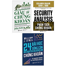 Combo Sách Kinh Doanh: Giàu Từ Chứng Khoán + Phân Tích Chứng Khoán + 24 Bài Học Sống Còn Để Đầu Tư Thành Công Trên Thị Trường Chứng Khoán (Bộ 3 Cuốn Sách Hấp Dẫn Về Kinh Doanh Và Làm Gìau Thành Công  / Tặng Kèm Bookmark Happy Life)