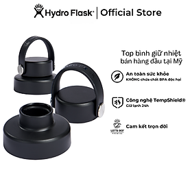 Mua Nắp thay thế Hydro Flask Wide Flex Chug Cap Black - Hàng chính hãng (Season 2024)