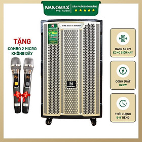 Mua Loa Kéo Công Suất Lớn Nanomax K-180 K180 Bass 4 Tấc 40cm Công Suất 820w Karaoke Bluetooth. Hàng chính hãng