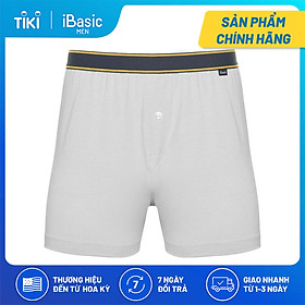 Quần đùi nam cotton mặc nhà iBasic SHM003 - Xám - M