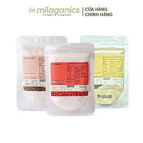 Combo 3 Gói Bột Đậu Đỏ, Cám Gạo Và Yến Mạch Thiên Nhiên Milaganics (100g/gói)
