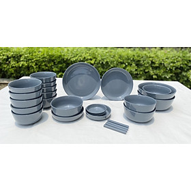 Mua Bộ bát đĩa gia đình đầy đủ Mono 10 người 25P - Erato - Hàng nhập khẩu Hàn Quốc