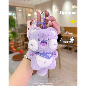 Móc Khóa Gấu Mèo Bông Meow Meow Hottrend Đeo Cặp Táp Túi Xách Quà Tặng_ Hàng Chính Hãng