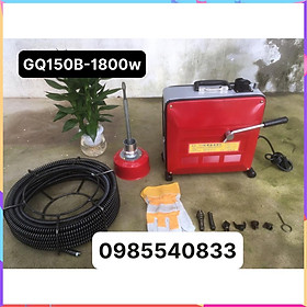 Mua Máy thông Tắc Cống GQ150B - 1800w dùng dây phi 16 (gồm 1 máy 1 cuộn dây phi 16 dài 15m dây phi 8 dài 5m  bộ 6 đầu thông)