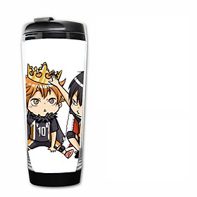 Bình nước in hình Haikyuu!! Vua bóng chuyền anime chibi